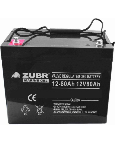 ZUBR MARINE GEL NPG 12-80 (12V, 80Ah). Аккумулятор герметичный свинцово-кислотный. ZUBR в Салавате