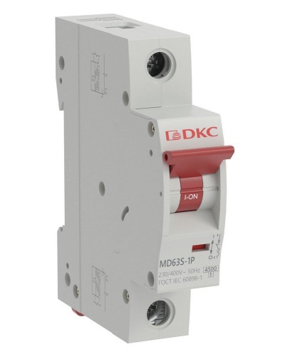 YON max MD63S 1P 6А 4,5кА C (MD63S-1PC6). Автоматический выключатель. ДКС в Салавате