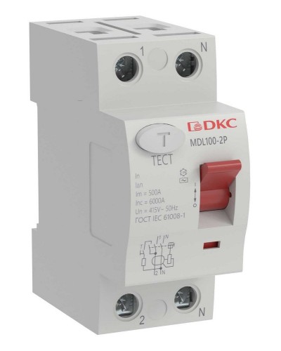 YON MAX MDL100 ВДТ, 2P, 30mA, 40A, АС (MDL100-2P2-40-AC). Автоматический выключатель дифференциальный (УЗО). ДКС в Салавате