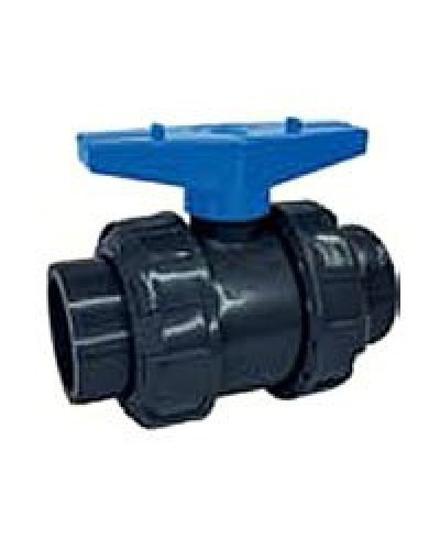 Ecoplast кран шаровый d25 (уплотнение TPV, остальное EPDM) с муфтовым окончанием (49447). Кран шаровый. Экопласт в Салавате