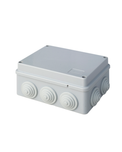 Коробка JBS150 150х110х70, 10 вых., 5P (1,5…6мм²) серая (43029HF-GR). Коробка монтажная, огнестойкая, без галогена. Экопласт в Салавате