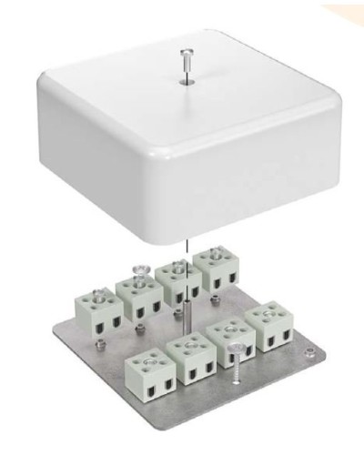 Коробка огнестойкая 103х103х45 для кабель-канала (40-0470-FR6.0-6). Коробка огнестойкая для кабель-канала. Промрукав в Салавате