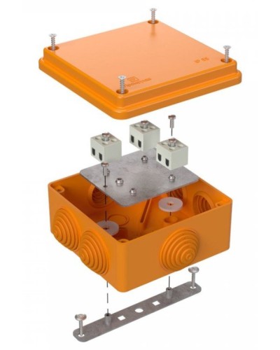 Коробка огнестойкая 100х100х50 (40-0300-FR1.5-6). Коробка огнестойкая для открытой установки. Промрукав в Салавате
